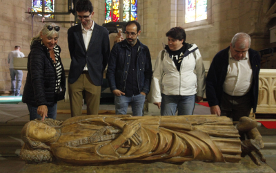 El Monestir de les Avellanes recupera la reproducció del sepulcre dels comtes d’Urgell