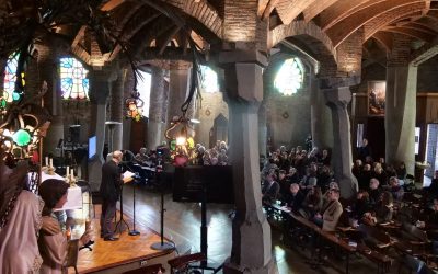 Acte de presentació de les activitats d’aquest any a la cripta de la Colònia Güell
