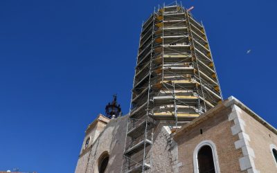 Restauren el campanar de l’església de Sant Bartomeu i Santa Tecla de Sitges